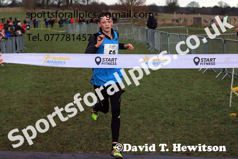 Boys Under-13s 2024 Northern Cross Country Champs., Sedgefield. Photo: David T. Hewitson/Sports for All Pics
